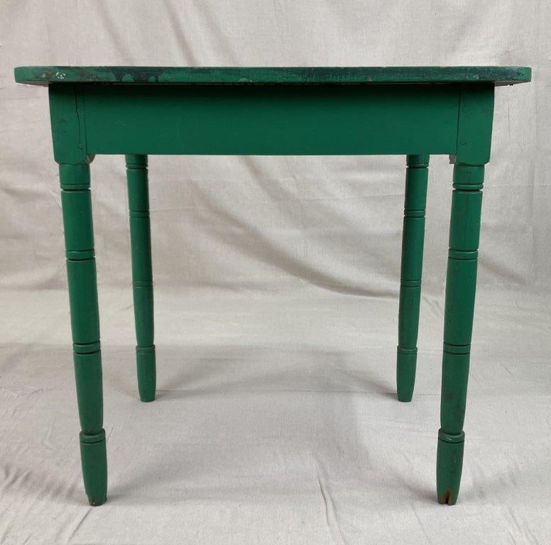 Green Painted Country Table - 6