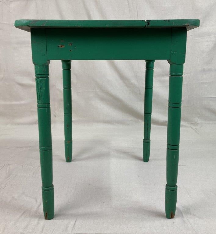 Green Painted Country Table - 7