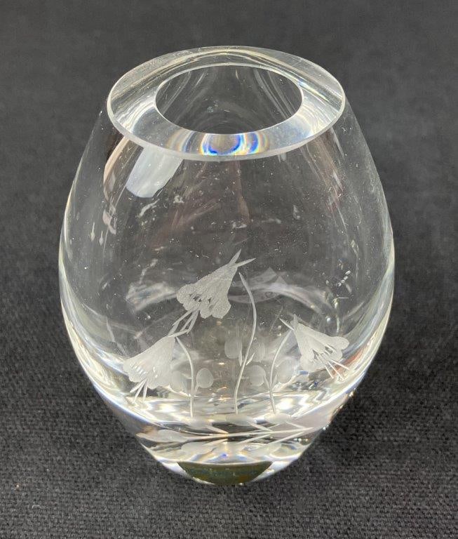 Mid-Century Modern Swedish Art Glass Bud Vase - 2