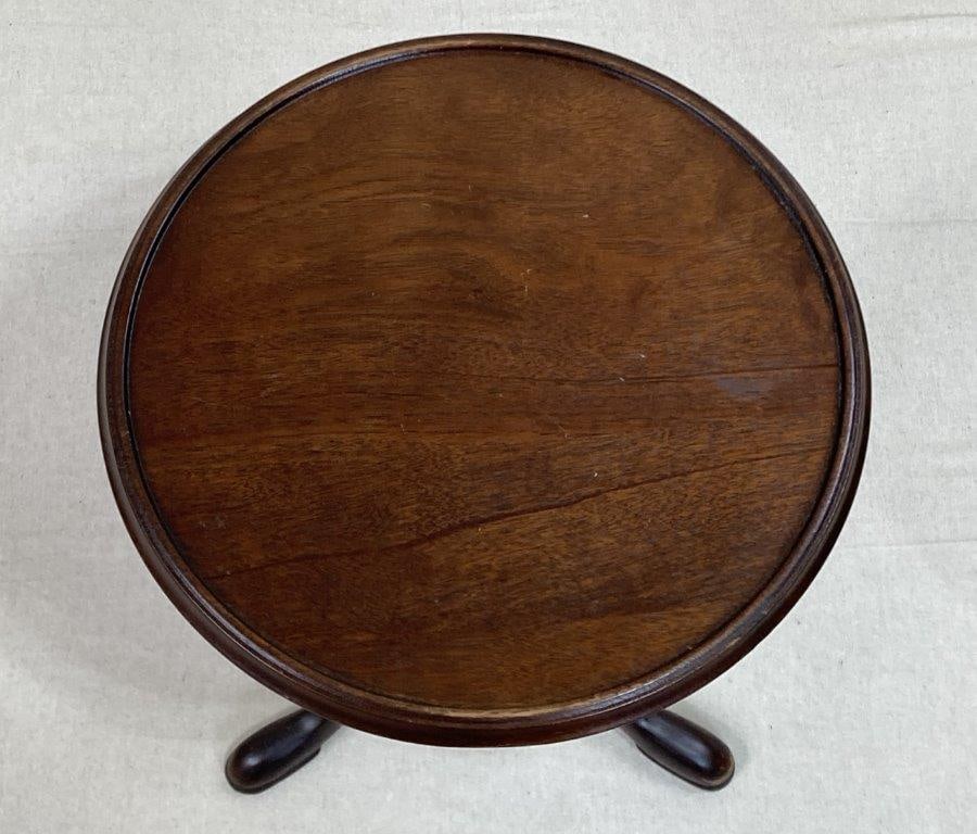 Mahogany Tripod Side Table - 2