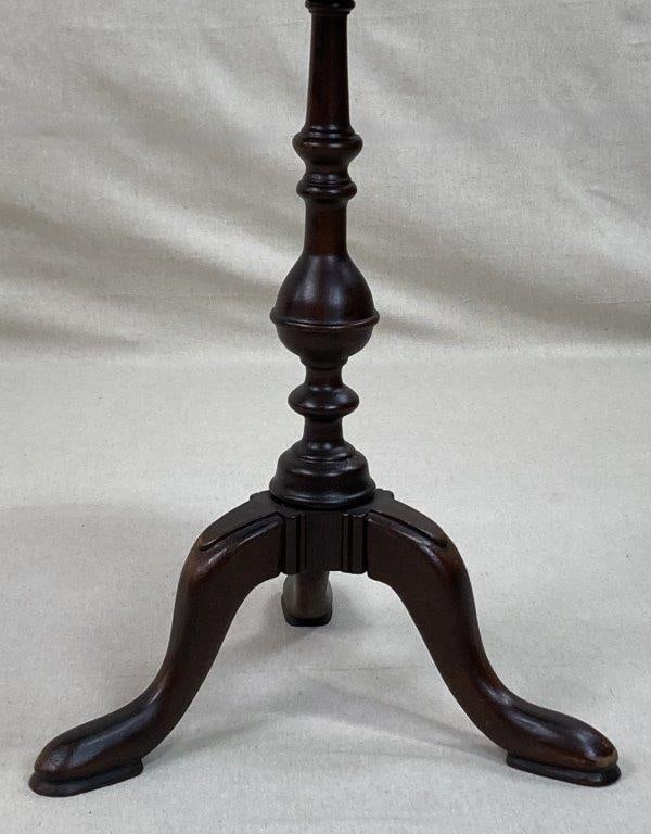Mahogany Tripod Side Table - 3