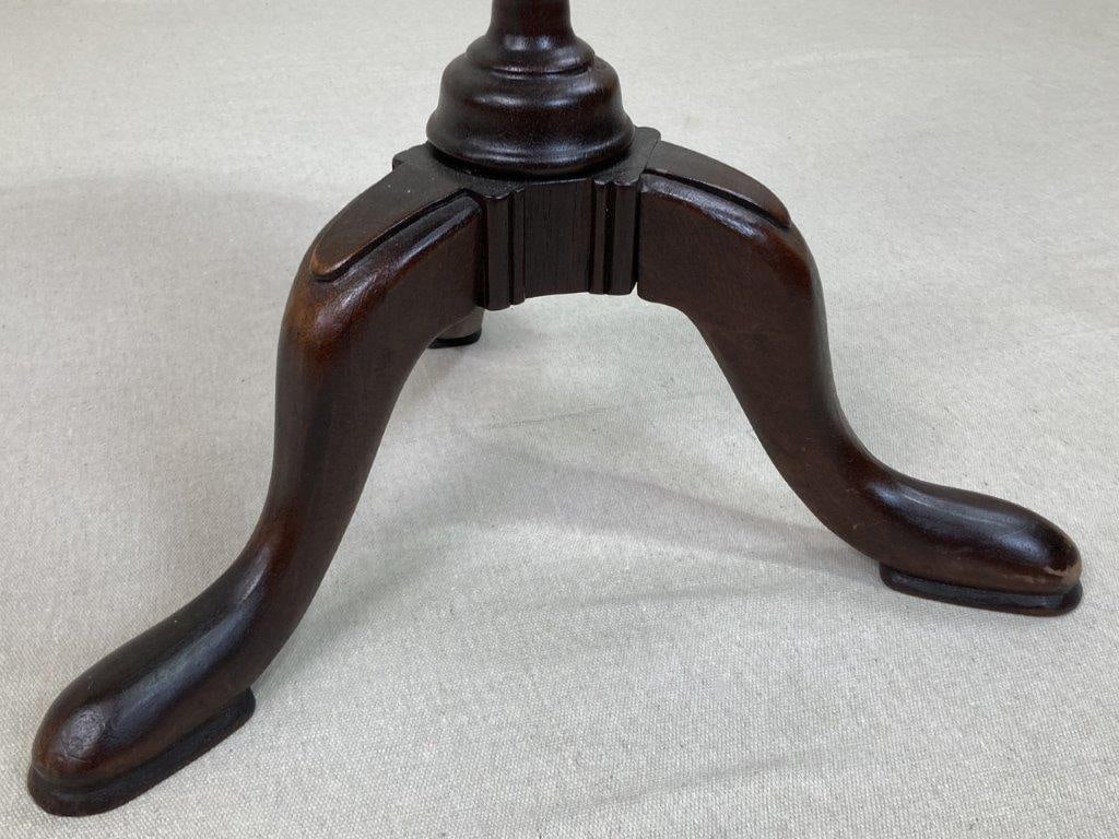 Mahogany Tripod Side Table - 4