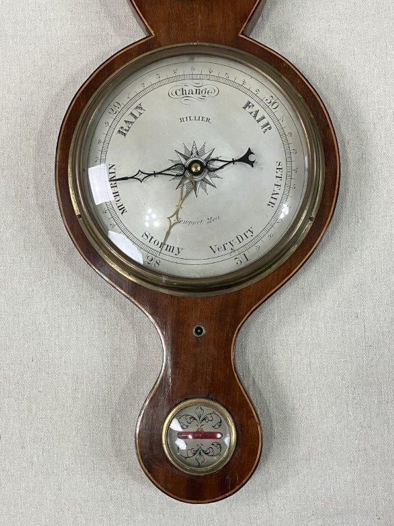 Hillier Banjo Style Barometer Thermometer - 2