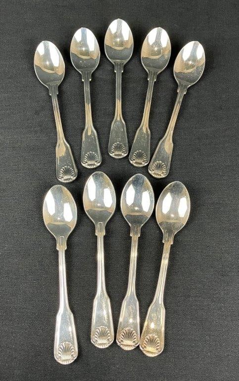 77-Piece Fiddle Shell by Towle Silverplate Flatware Set - 9