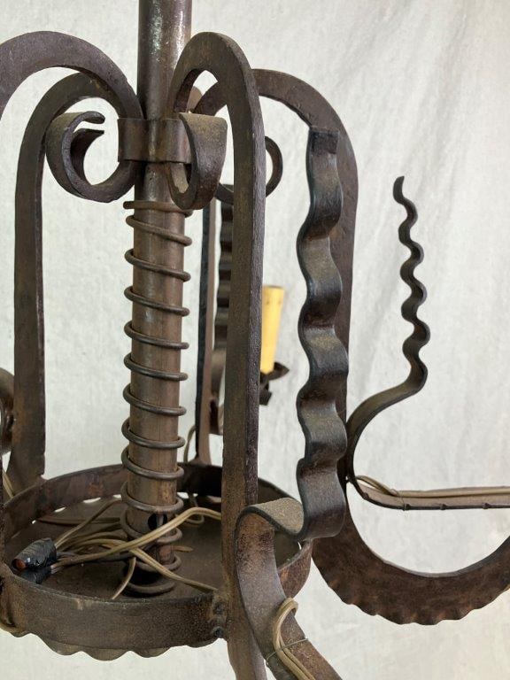 Iron Spanish Revival Chandelier - 2