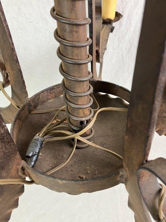 Iron Spanish Revival Chandelier - 5