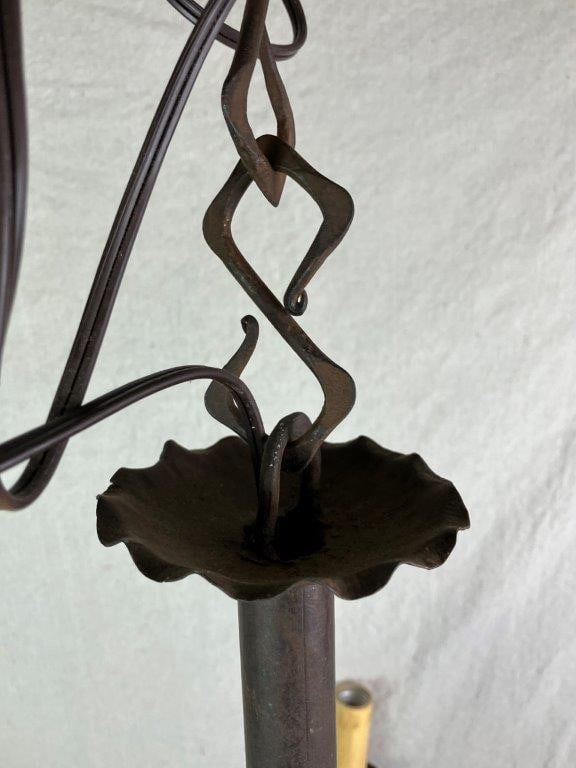 Iron Spanish Revival Chandelier - 6