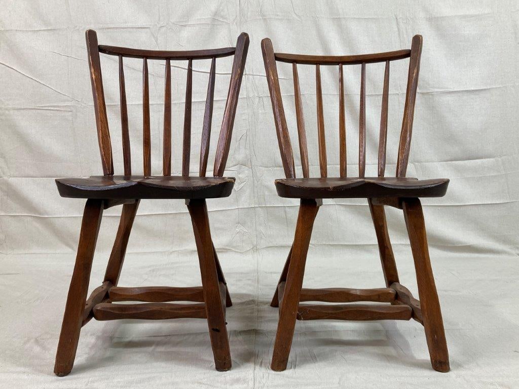Four Oak Hunt Brand Country Chairs - 9