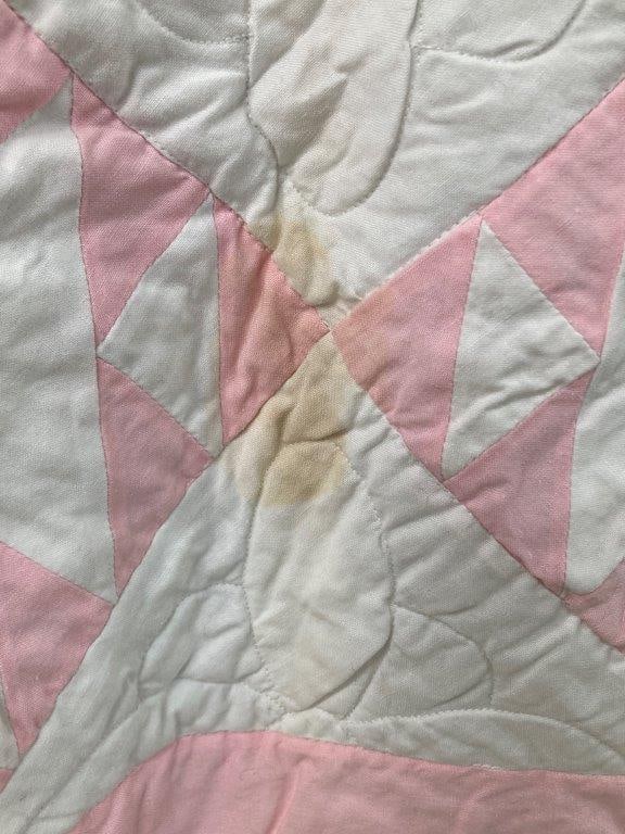 Geometric Pattern Antique Quilt - 5