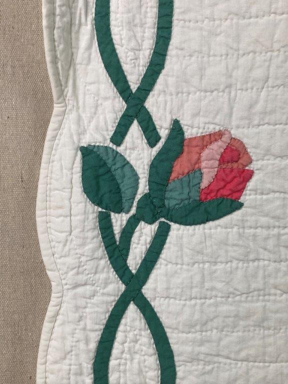 Rose Applique Quilt - 8