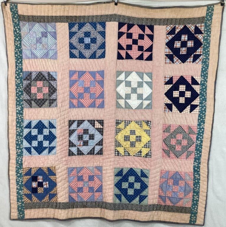 Churn Dash Pattern Quilt (1 of 10)
