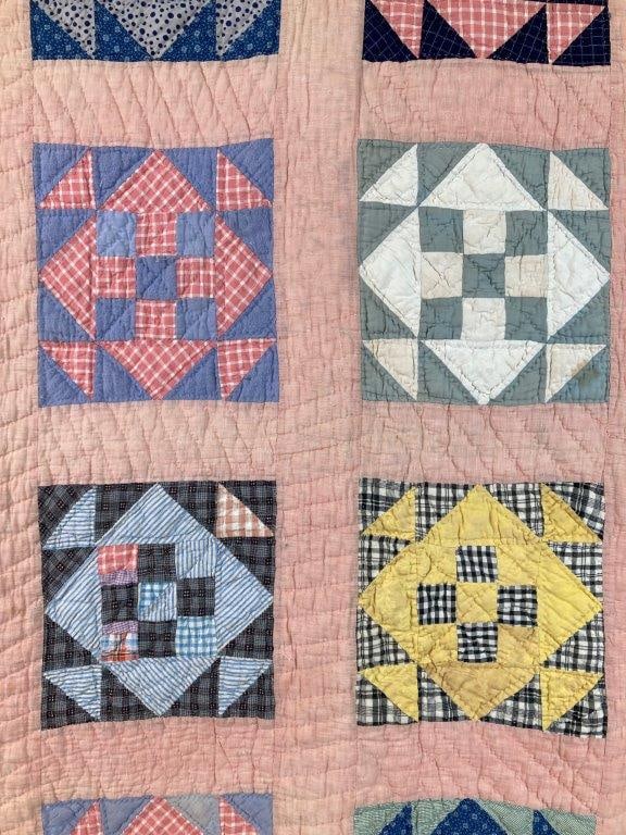 Churn Dash Pattern Quilt - 2