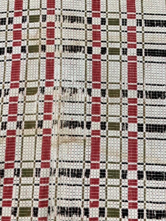 19th Century Overshot Coverlet - 5