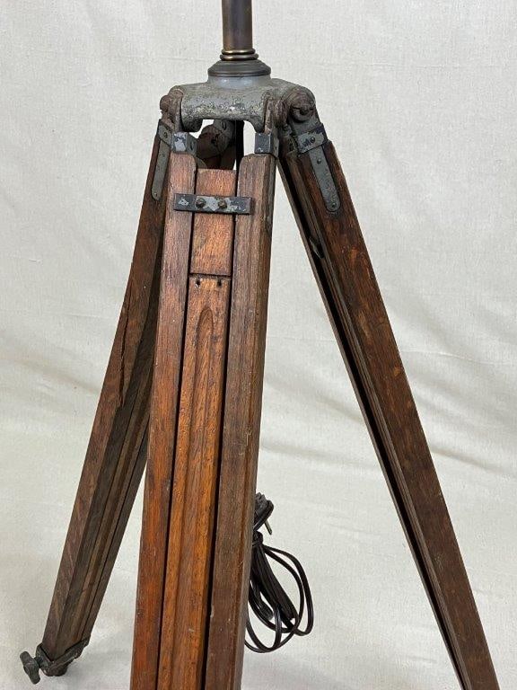 Wood Tripod Floor Lamp - 2