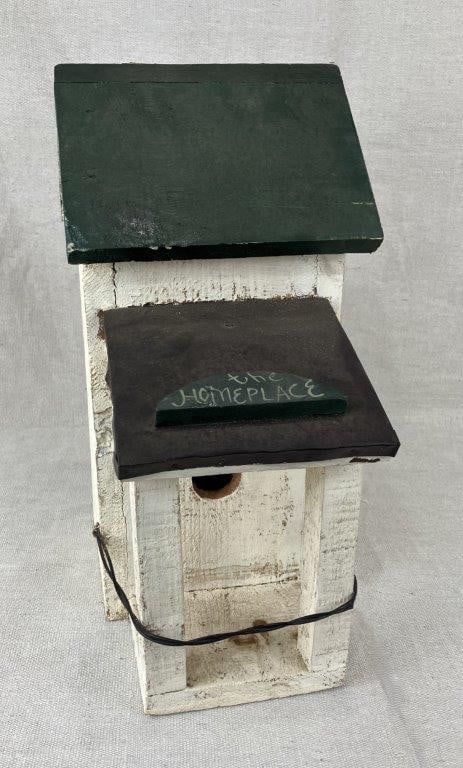 Painted Folk Art Birdhouse - 2