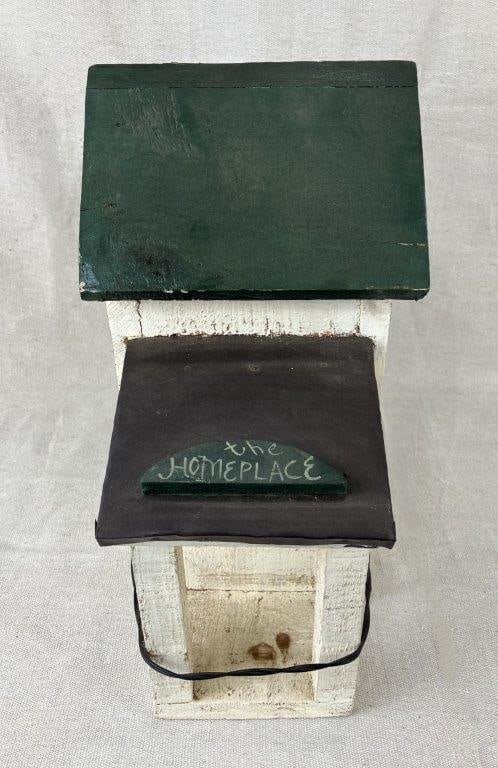 Painted Folk Art Birdhouse - 4