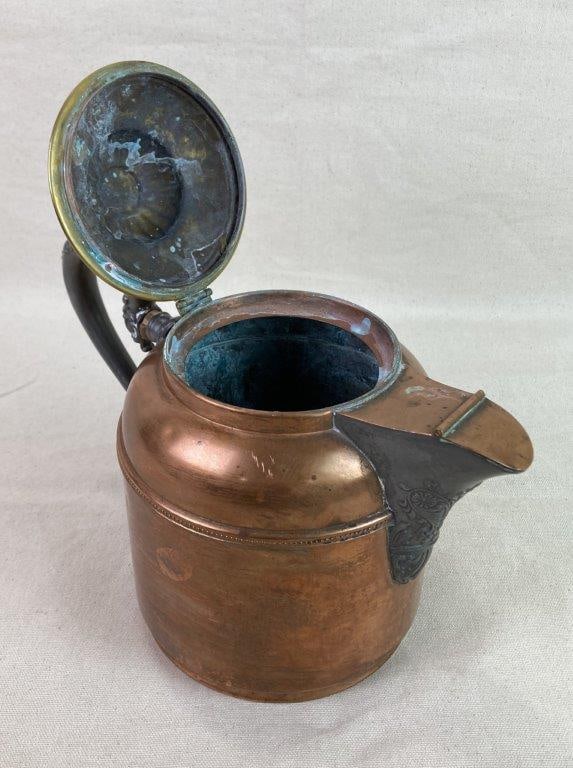 Manning Bowman & Co. Copper and Mixed Metal Teapot - 3