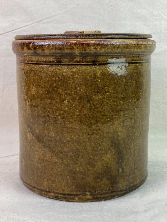 Southern Alkaline Glaze Stoneware Crock - 2