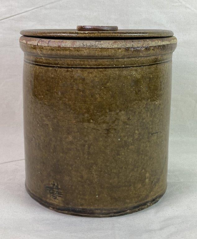 Southern Alkaline Glaze Stoneware Crock - 8