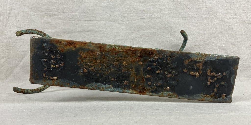 Folk Art Bronze Bull Sculpture - 7