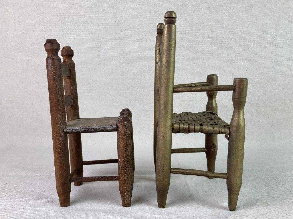 Five Miniature Country Chairs - 9