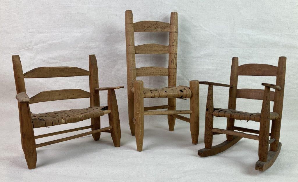 Three Small Country Chairs - 2