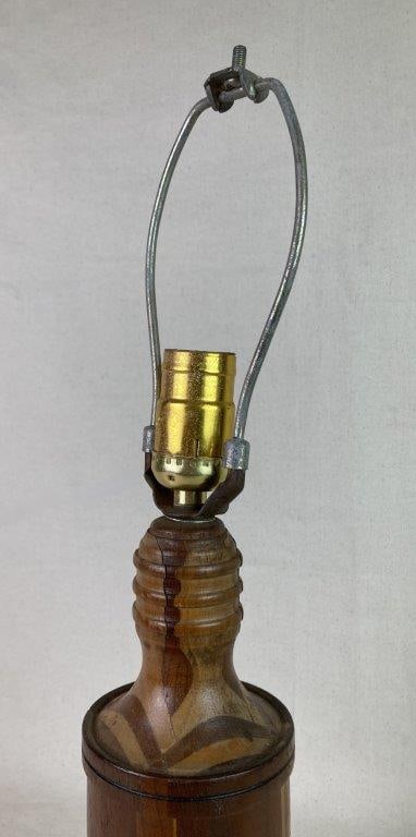 Mid-Century Modern Wood Table Lamp Bases - 4