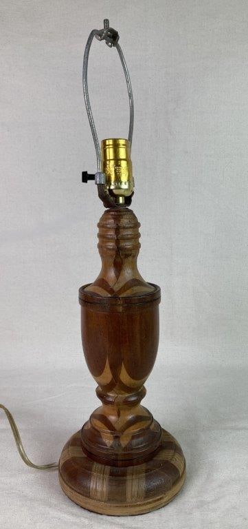 Mid-Century Modern Wood Table Lamp Bases - 6