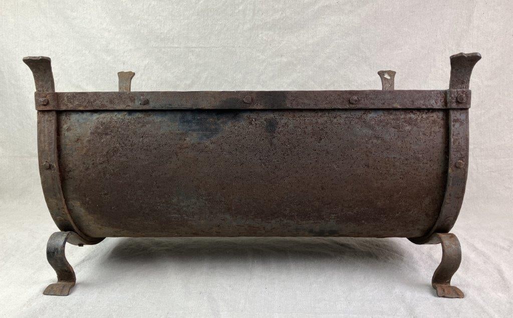 Wrought Iron Fireplace Log Holder - 6