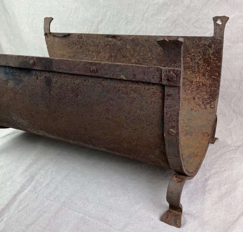 Wrought Iron Fireplace Log Holder - 9