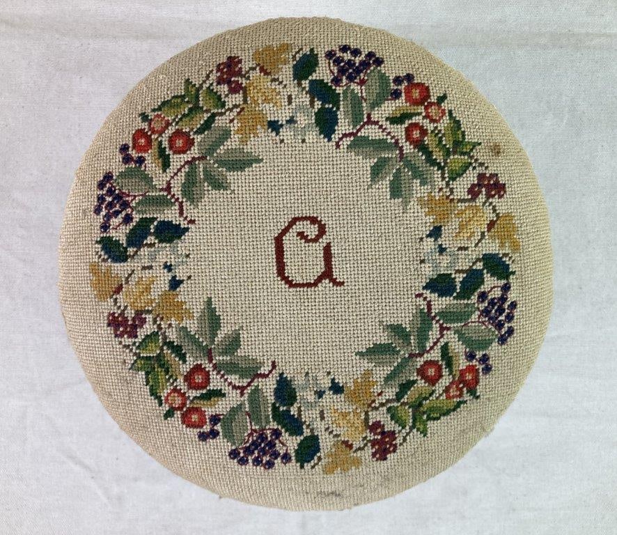 Two Vintage Victorian Style Footstools - 11