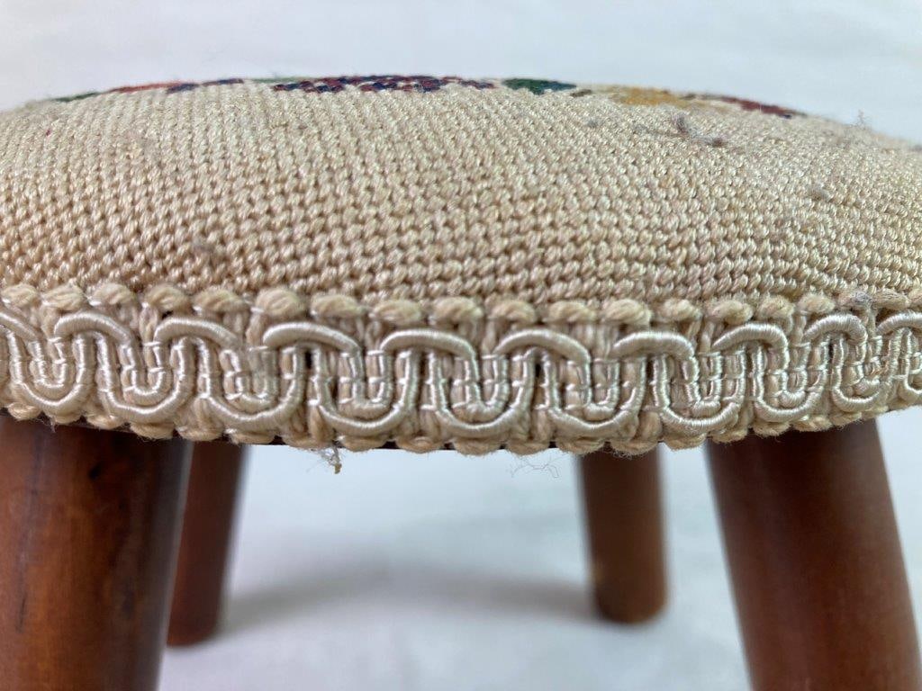 Two Vintage Victorian Style Footstools - 13