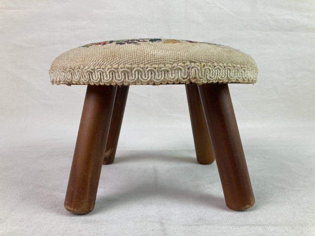 Two Vintage Victorian Style Footstools - 14