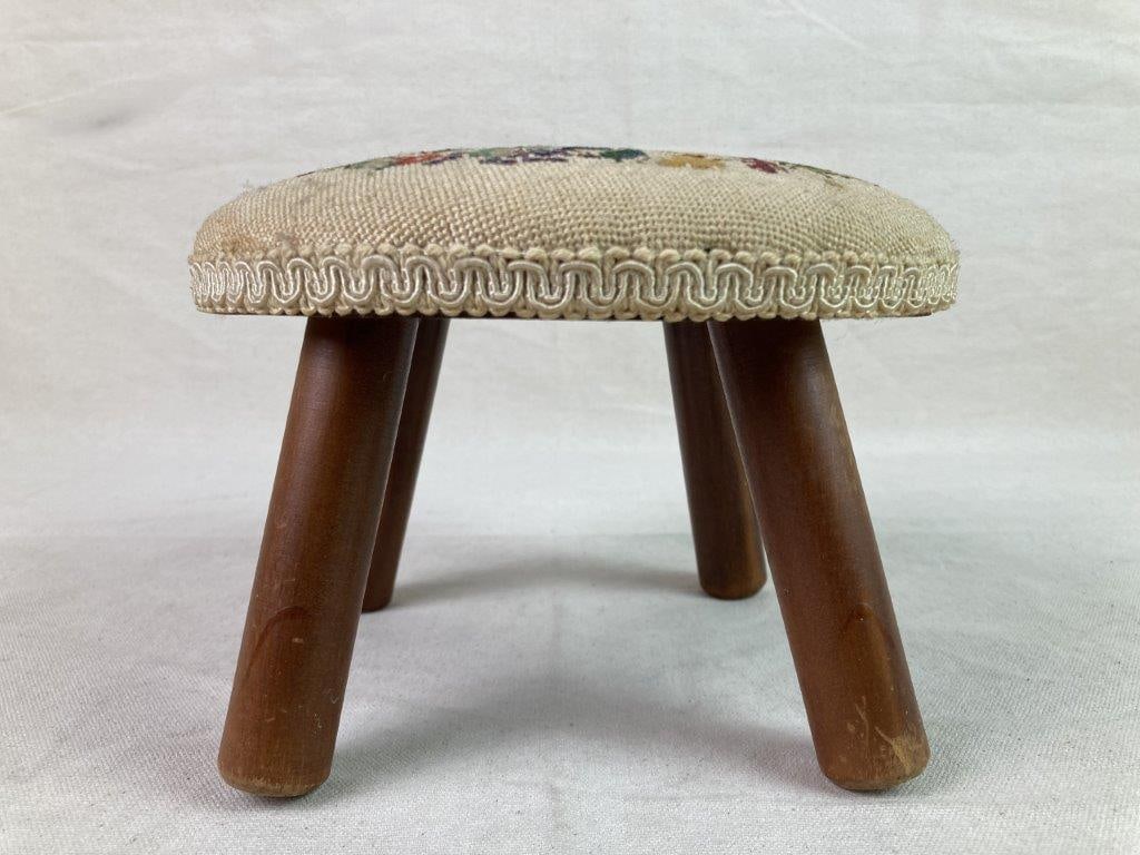 Two Vintage Victorian Style Footstools - 16
