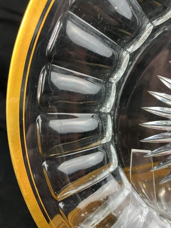 Six Heisey GIlt Edge Glass Bread and Butter Plates - 2