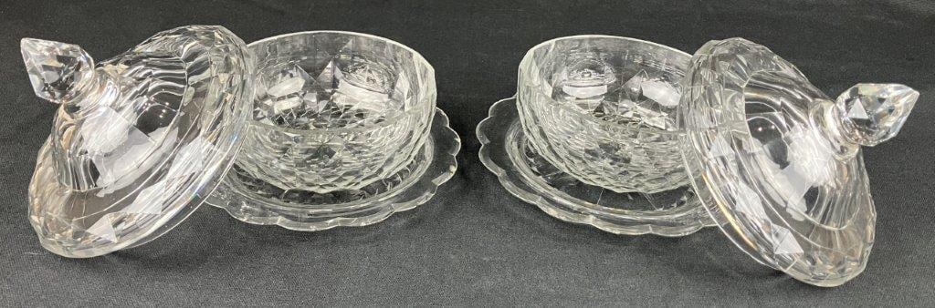 Pair of Crystal Candy Dishes - 2