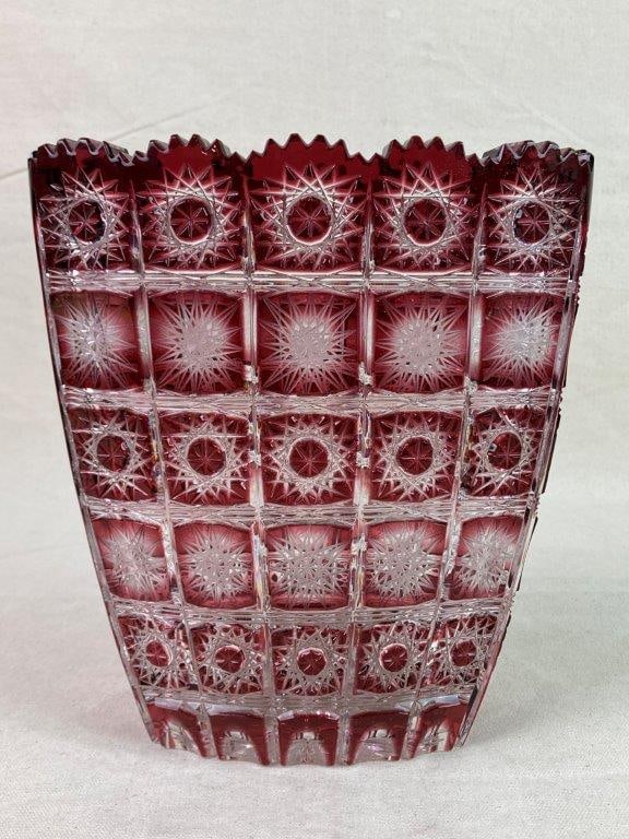 Caesar Crystal Bohemiae Cut-Glass Vase - 5