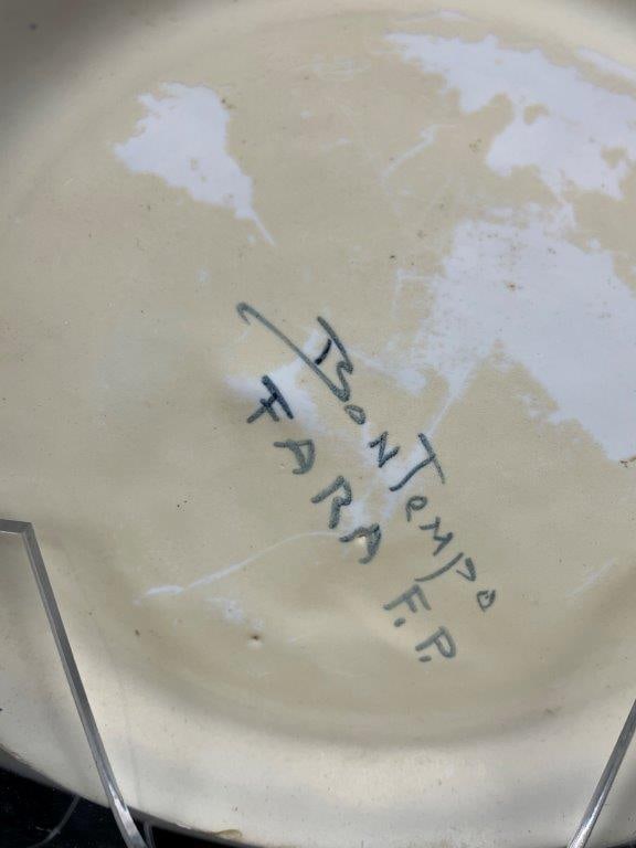 Three Majolica Plates - 10