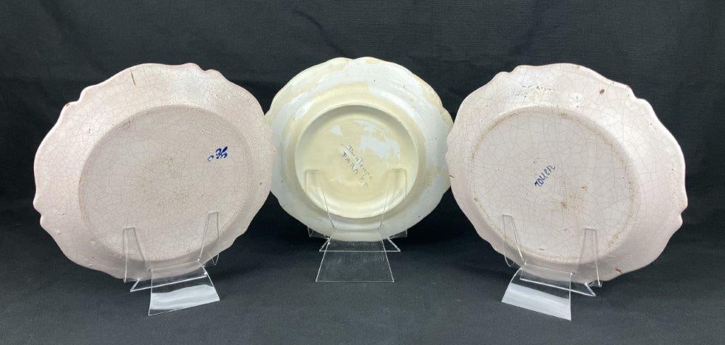 Three Majolica Plates - 8