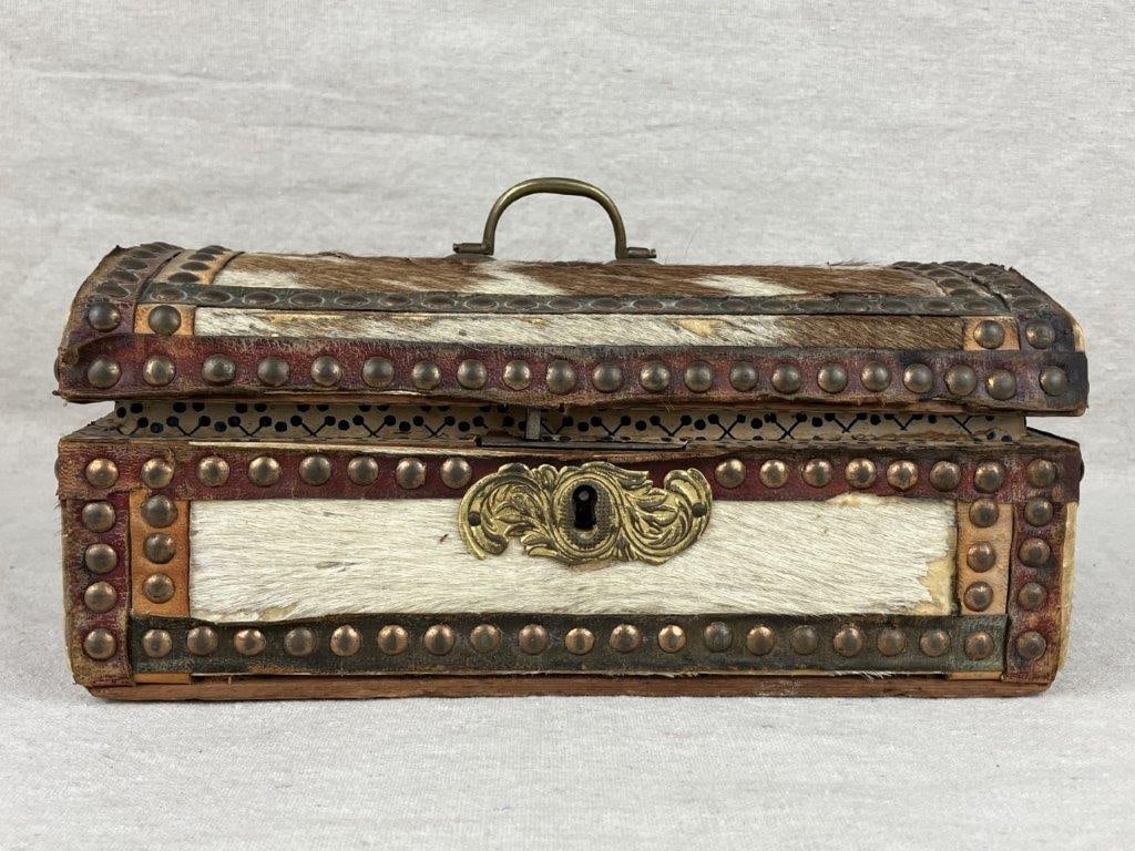 Cowhide-Covered Box - 3