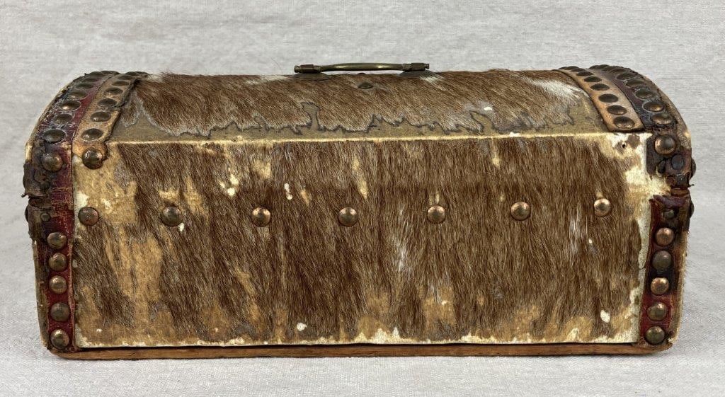 Cowhide-Covered Box - 8