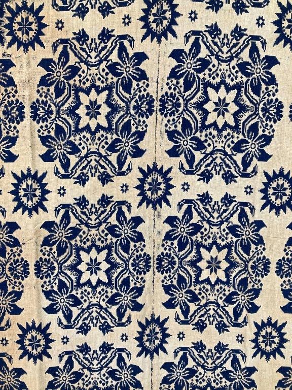 Melisa C. Upper American Woven Coverlet, 1839 - 2