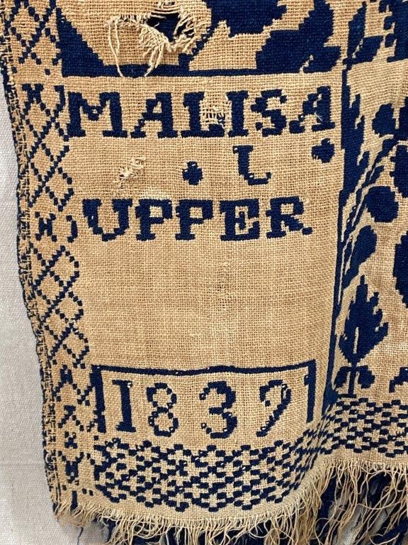 Melisa C. Upper American Woven Coverlet, 1839 - 6