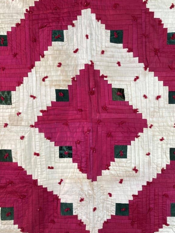Antique Log Cabin Quilt - 2