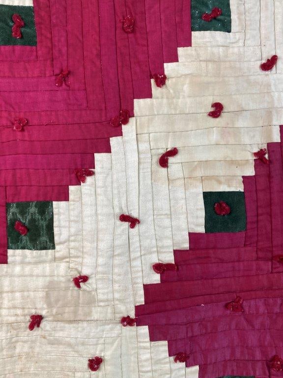 Antique Log Cabin Quilt - 5
