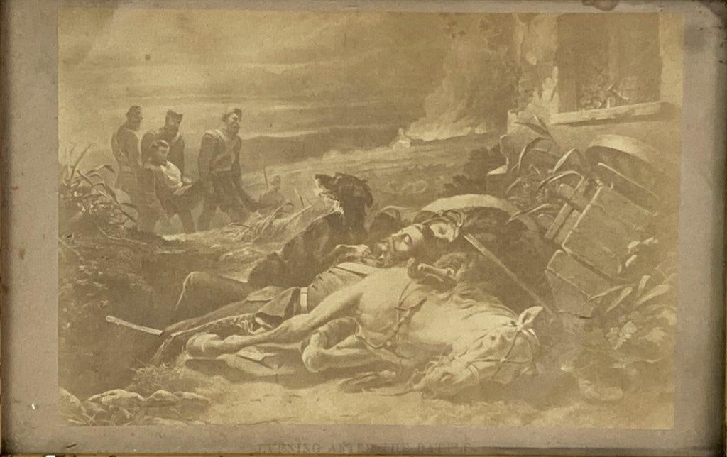 Evening After The Battle Lithograph - 2