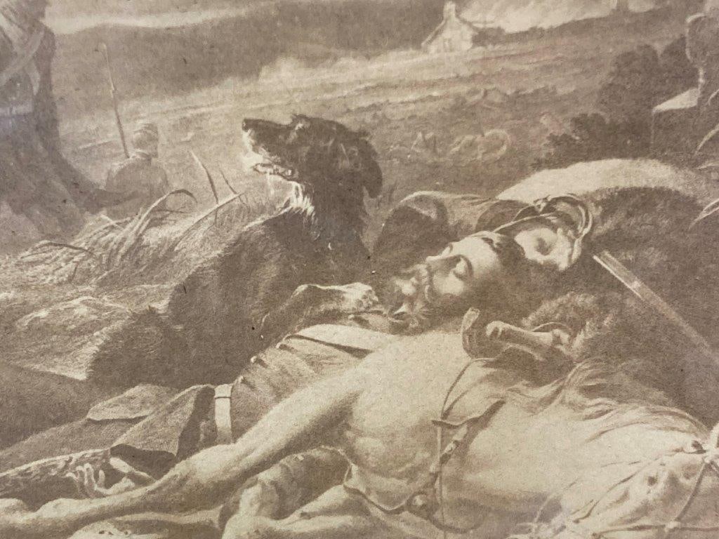 Evening After The Battle Lithograph - 3