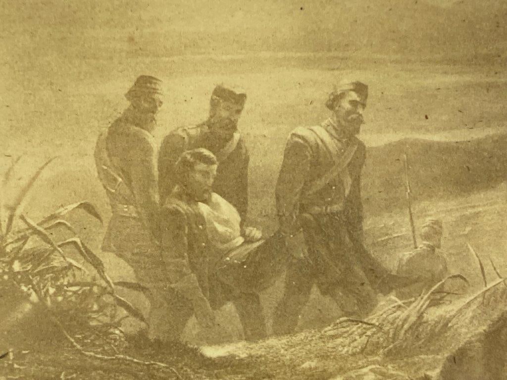 Evening After The Battle Lithograph - 4