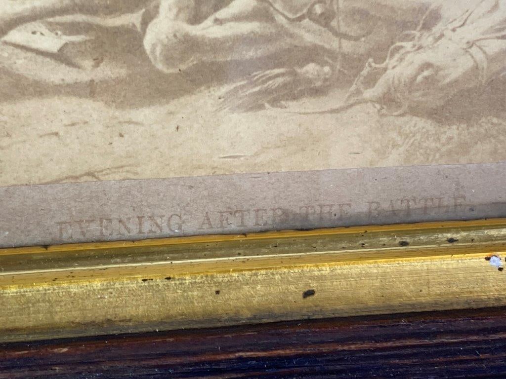 Evening After The Battle Lithograph - 5