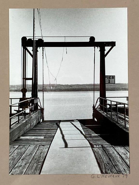 Vintage Photograph of Ferry Pier by G. L'Heureux 1979 - 2